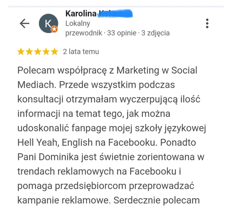 Opinia klienta 4